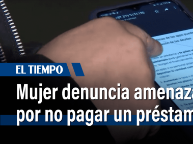 Mujer denuncia amenazas por no pagar un préstamo de una aplicación