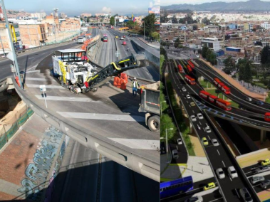 El puente de Venecia conecta la avenida 68 con la autopista Sur.