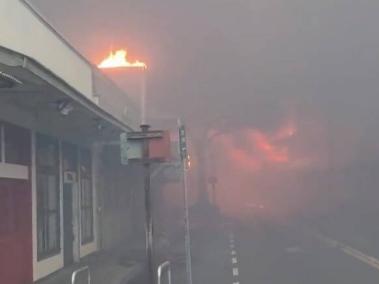 Incendio forestal en Lahaina, Estados Unidos.