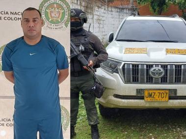 El señalado cabecilla financiero del 'clan del Golfo', capturado en Montería.