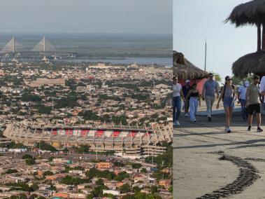 Una delegación visitó los escenarios deportivos de la ciudad.