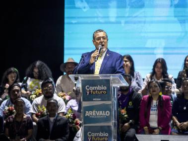 El candidato a la presidencia de Guatemala Bernardo Arévalo.