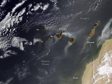 Imagen de de la Nasa en las islas Canarias