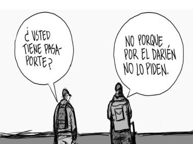 Viajeros en incertidumbre - Caricatura de Guerreros
