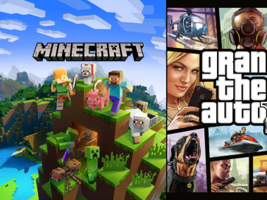 Minecraft y GTA V hacen parte de la lista.