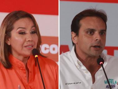 Verónica Patiño y Alfredo Varela, candidatos a la Gobernación del Atlántico.