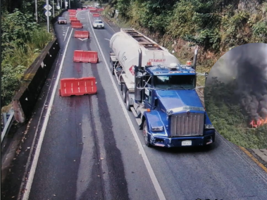 Vehículo que transportaba nafta.