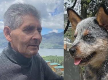 El perrito era una compañía permanente del adulto mayor.