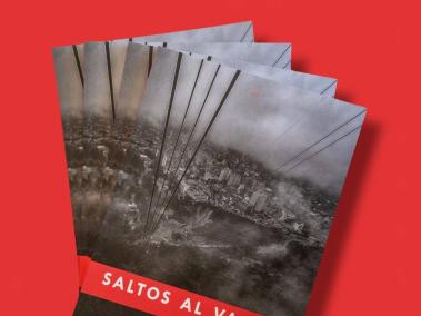 Portada del libro 'Saltos al vacío', obra del colectivo 'Peces fuera del agua'.