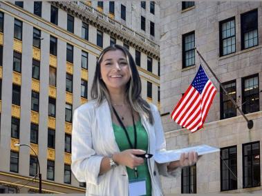 Diana Paez, colombiana residente de Estados Unidos, ayuda a ubicar y reubicar personas en el país americano.