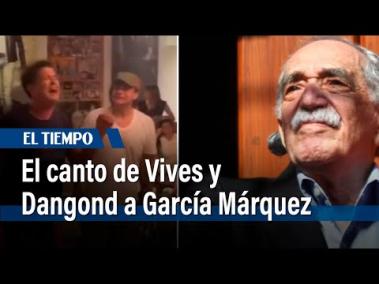 En redes sociales se hizo viral un video que protagonizaron los cantantes de vallenato Carlos Vives y Silvestre Dangond. Según el metraje, los artistas cantan una canción en la que mencionan al escritor y premio Nobel de Literatura, Gabriel García Márquez. Aunque la composición no es nueva, varias personas en redes sociales rechazaron el vallenato.