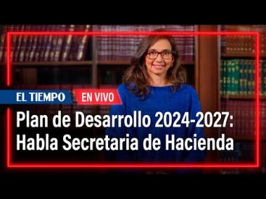 En entrevista con EL TIEMPO, Ana María Cadena, secretaria de Hacienda de Bogotá, habla de los mecanismos financieros con los que buscarán desde la administración distrital poner en marcha todo el Plan de Desarrollo 2024-2027.


#ElTiempo

SUSCRÍBETE: https://bit.ly/eltiempoYT 

Síguenos en nuestras redes sociales:
Twitter: https://twitter.com/eltiempo 
Facebook: https://www.facebook.com/eltiempo 
Instagram: https://www.instagram.com/eltiempo 

El Tiempo
El Tiempo es el medio líder de noticias en Colombia, caracterizado por sus investigaciones y reportajes exclusivos, sobre:  justicia, deportes, economía, política, cultura, tecnología, innovación, cambio climático, entre otros eventos noticiosos en Colombia y el mundo.

Para mayor información ingresa a: https://www.eltiempo.com 

Otros Canales de El Tiempo
Citytv: https://www.youtube.com/c/citytvbogota  
Bravissimo Citytv: https://www.youtube.com/c/BRAVISSIMOCITYTV  
Portafolio: https://www.youtube.com/user/PortafolioCO  
Futbolred: https://www.youtube.com/c/FutbolRedCO


https://www.youtube.com/c/ElTiempo