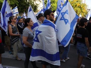 Funeral del rehén israelí alemán Hanan Yablonka en Israel.