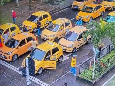 Paro de taxistas en Medellín