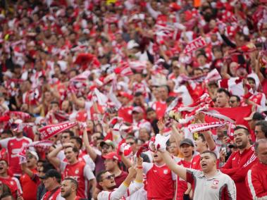 Hinchas de Santa Fe.