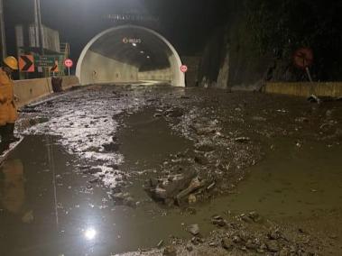 Deslizamiento de tierra en el Alto de la Línea