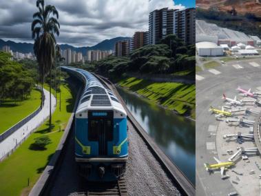 Tren del río y aeropuerto JMC