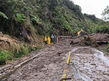 Derrumbe en el Parque Los Nevado.