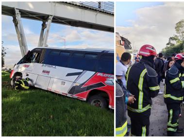 Accidente en la vía Bogotá - Chía