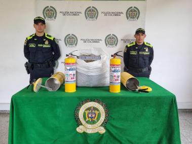 Incautación de marihuana en Aeropuerto El Dorado.