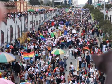 Bogotá junio 30 de 2024. Celebración del Día Internacional del  Orgullo LGBT.