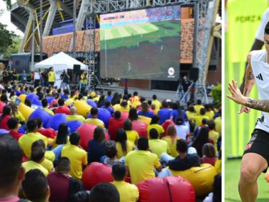 La Alcaldía de Medellín dispuso 5 pantallas gigantes para ver el encuentro.