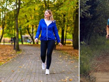 Correr y caminar son dos ejercicios buenos para la salud.