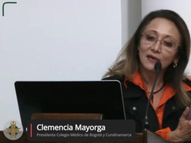 Clemencia Mayorga, médico pediatra y presidente Colegio Médico de Cundinamarca y Bogotá.