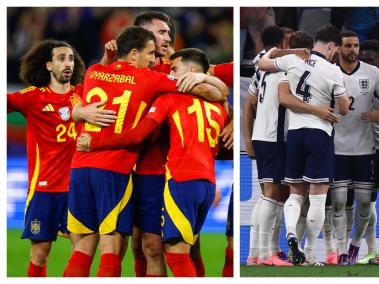 Final Eurocopa entre España e Inglaterra.