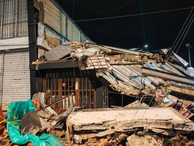 comerciantes, derrumbe, colapso, idiger alcaldía, barrios unidos