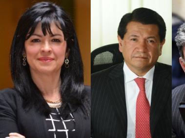 Mónica Cifuentes, Jorge Armando Otálora Gómez y Juan Gregorio Eljach.