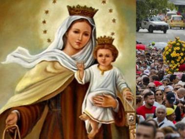 La Virgen del Carmen en Colombia es conocida como la patrona de los transportadores.