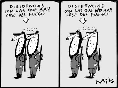 Encuentre las diferencias - Caricatura de Mil