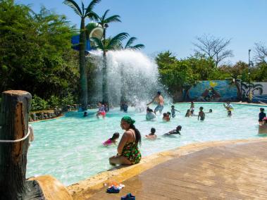 Aspecto general del parque acuático Caribe Aventura.