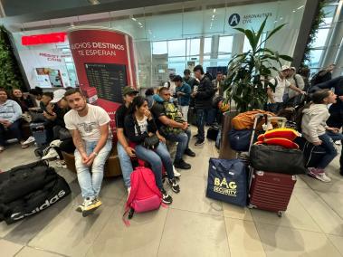 Aeropuerto El Dorado de Bogotá. Tres vuelos internacionales fueron cancelados por falla informática.