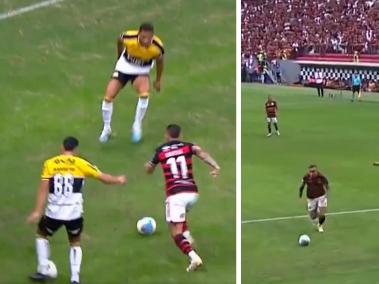 El insólito penalti que le pitaron a Flamengo contra Cricuima