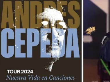 Andrés Cepeda finalizará su gira el 13 de diciembre, en Bogotá.