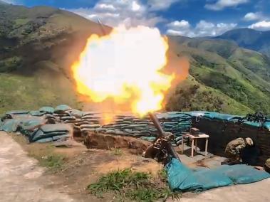 Artillería pesada de las Fuerzas Militares en arremetida en Cauca