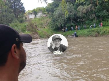 Joven que murió en el río Chicamocha.