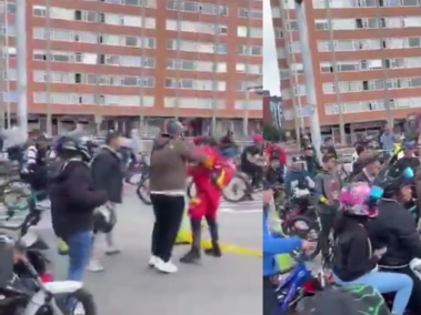 Agresión a guardián de la ciclovía.