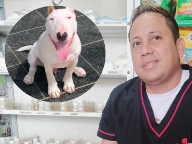 Edinson Cuadrado, fue el veterinario atacado por el perro.