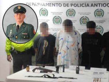 Capturados por el homicidio del cabo primero Jhony Ederzon Vidal León en Pueblorrico, Antioquia.