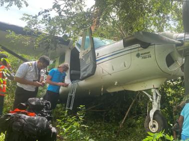 Así quedó la aeronave