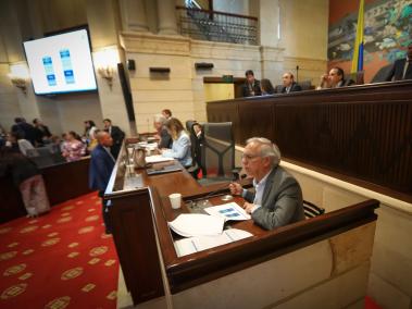 RICARDO BONILLA, MINISTRO DE HACIENDA Y CRÉDITO PÚBLICO;  en la presentación del Presupuesto en el Congreso “Por la cual se decreta el presupuesto de rentas y recursos de capital y ley de apropiaciones para la vigencia fiscal del 1° de enero al 31 de diciembre de 2025”. • Lugar: Salón Elíptico, Congreso de la República. Bogotá 14 de agosto del 2024. FOTO MAURICIO MORENO CEET EL TIEMPO @mauriciomorenofoto