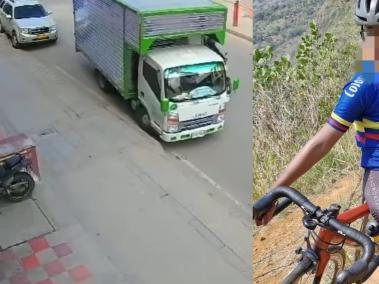 Ciclista atropellado en Bogotá