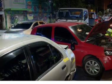 Este es el vehículo que conducía Rincón en aparente estado de embriaguez.