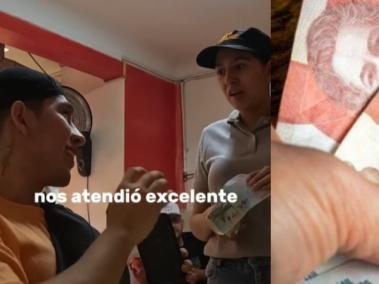 El heccho sucedió en un restaurante de Cali.