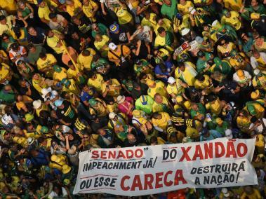 Protestas convocadas por el expresidente de Brasil Jair Bolsonaro.