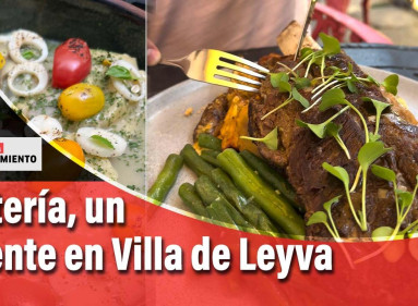 Es un agradable restaurante ubicado en el marco de la Plaza Mayor de uno de los pueblos más bonitos de Colombia.