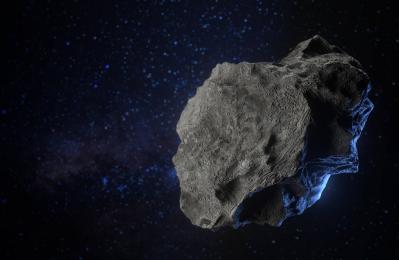 Recreación de un asteroide. Imagen solo de referencia.